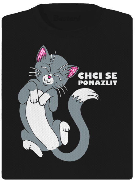 Chci se pomazlit dámské sportovní tričko Black