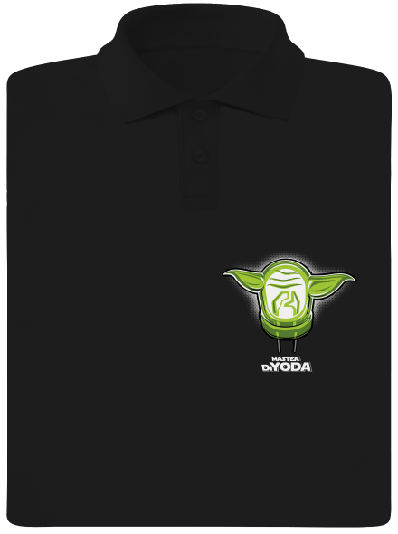 Mistr DiYoda pánská polokošile Black