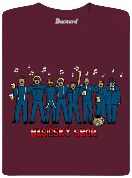Hasičský sbor dětské tričko Burgundy