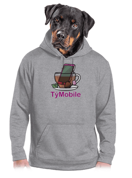 TýMobile pánská mikina klokanka Light Melange