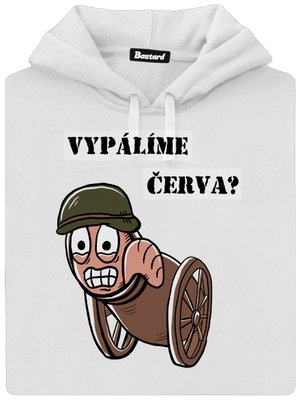 Vypálíme červa? dámská mikina klokanka White