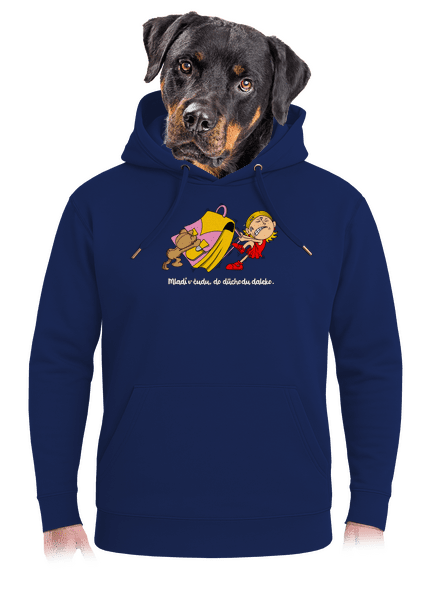 Školačka unisex mikina premium Navy