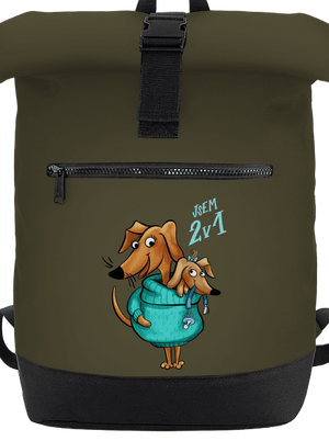 Jsem dva v jednom batoh Military Green