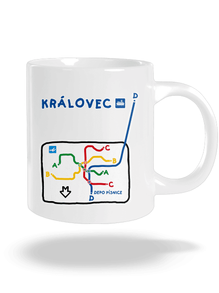 Metro Královec velký hrnek White