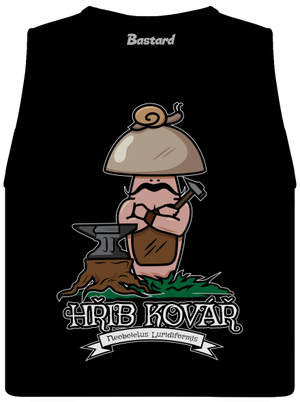 Hřib kovář dámské tílko volné Black