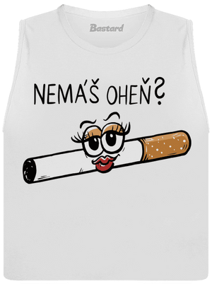 Cígo a oheň dámské tílko volné White