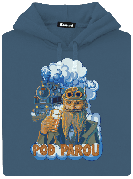 Pod parou dámská mikina klokanka Denim