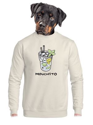 unisex mikina bez kapuce