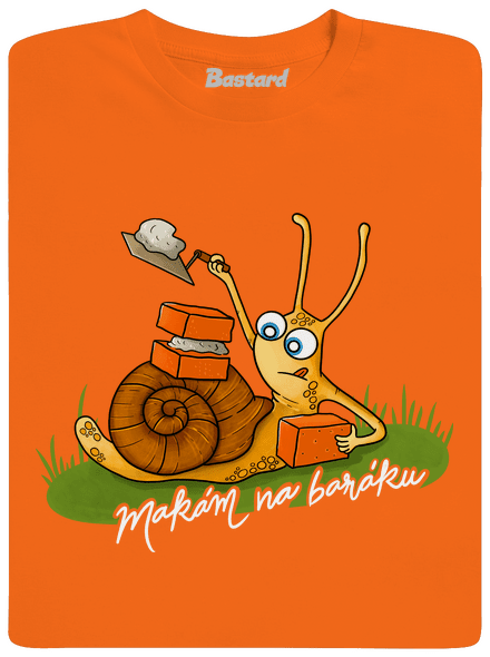 Makám na baráku pánské tričko Orange