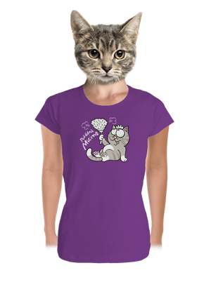 Macek a Micina dámské tričko premium Purple