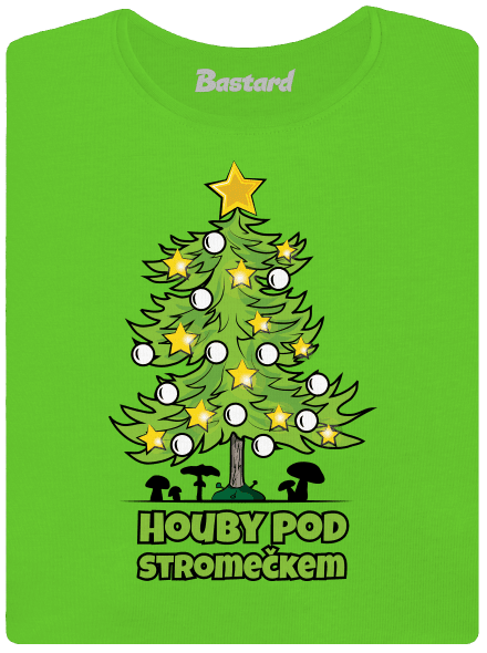 Houby pod stromečkem dámské tričko Apple Green