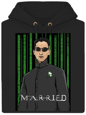 Neoženich unisex mikina premium Dark Black