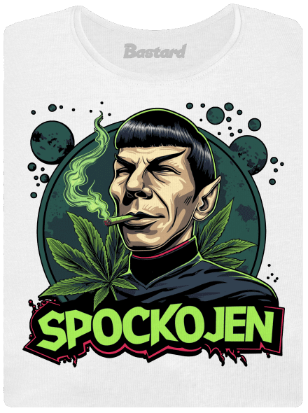Spockojen dámské tričko s lemem White