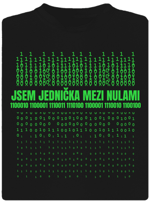 Jednička mezi nulami pánské sportovní tričko Black