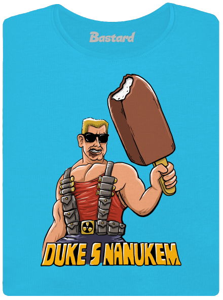 Duke s nanukem dámské tričko s lemem Blue Atol