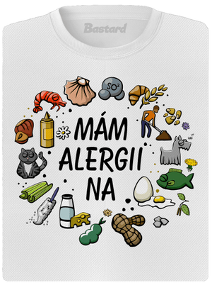 Mám alergii na... + fix dámské sportovní tričko White
