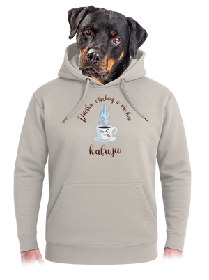 Všechno kafuju unisex mikina premium Pastel Macchiato