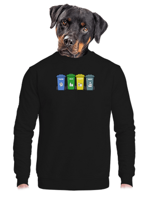 unisex mikina bez kapuce