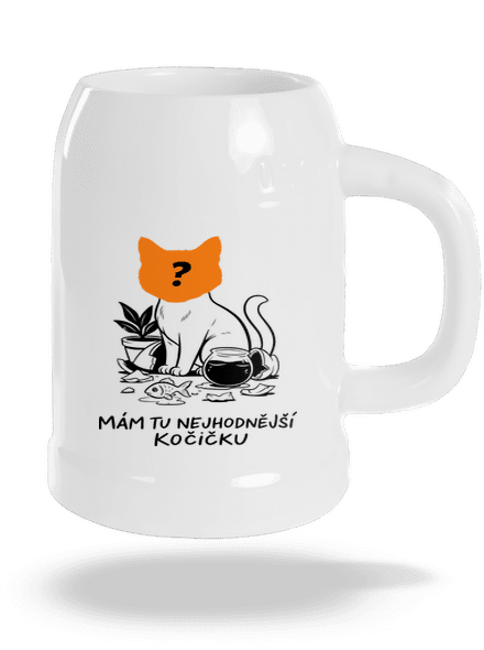 Mám nejhodnější kočičku půllitr White