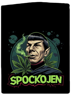 Spockojen pánská mikina na zip Black