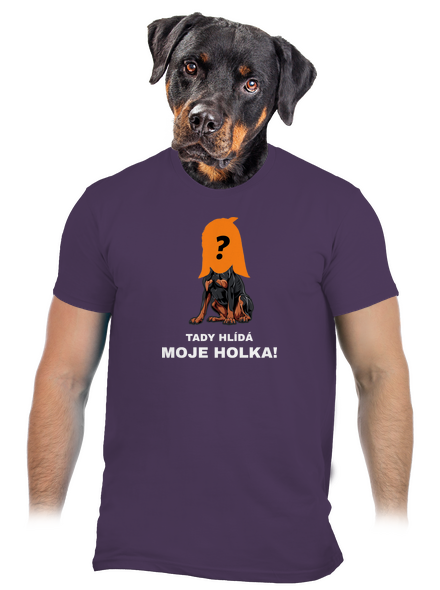 Tady hlídám já pánské tričko Urban Purple