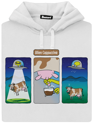 Alien Cappuccino dámská mikina klokanka White