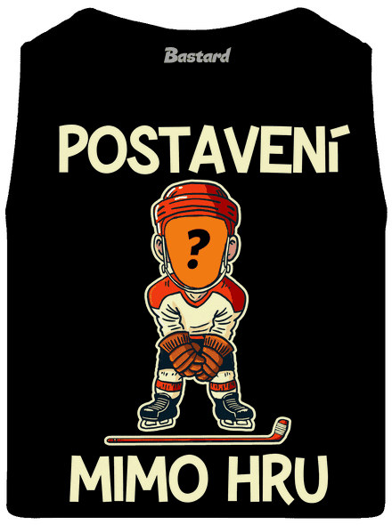 Postavení mimo hru pánské tílko Black