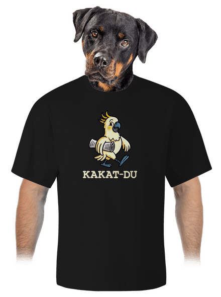 Kakat-du unisex tričko oversized Black