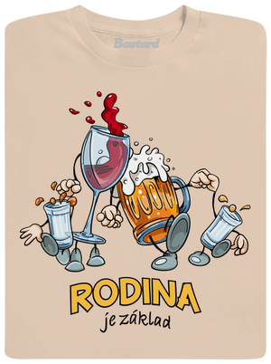 Rodina je základ pánské tričko Sand