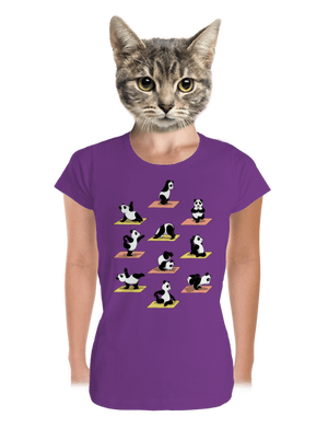 Pandí jóga dámské tričko premium Purple