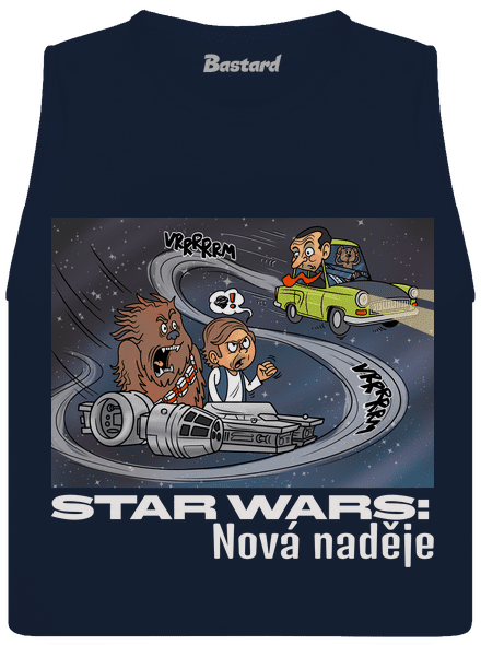 Nová naděje dámské tílko volné Navy