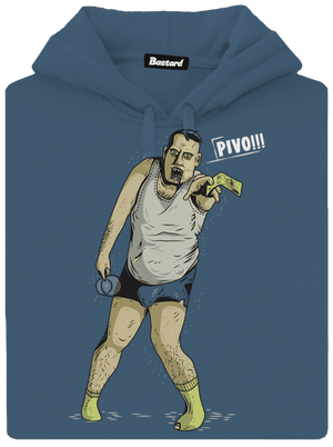 Beer zombie dámská mikina klokanka Denim