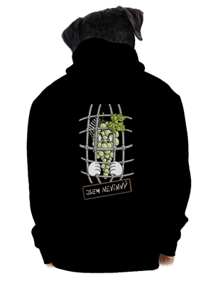 Nevinný Hrozen pánská mikina na zip Black