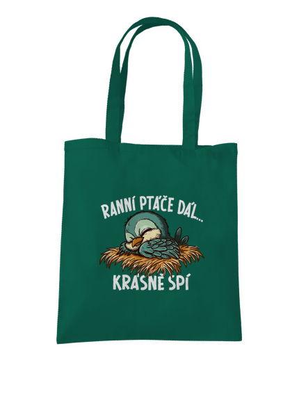 Ranní ptáče spí taška Bottle Green WM