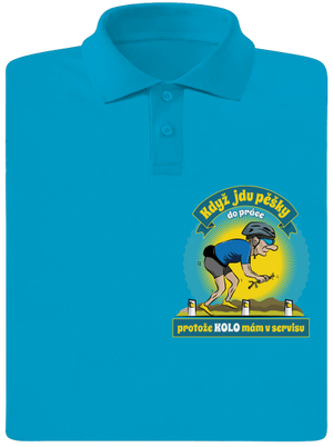 Závislost na kole pánská polokošile Blue Atol