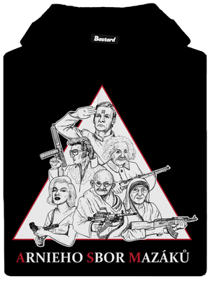 Arnieho sbor mazáků  pánská mikina klokanka Black