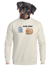 unisex mikina bez kapuce