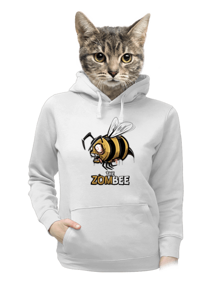 ZomBee - žlutá dámská mikina klokanka White