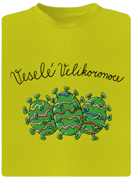 Veselé Velikoronoce dětské sportovní tričko Neon Yellow
