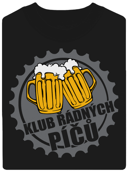Klub řádných píčů unisex mikina bez kapuce Black