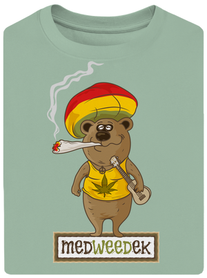 Medweedek unisex tričko oversized Sage