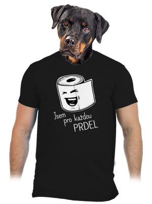 Prdel pánské tričko Black