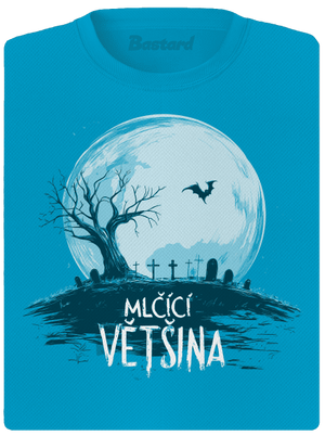 Mlčící většina dámské sportovní tričko Blue Atol