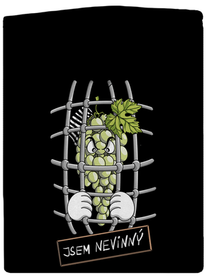 Nevinný Hrozen pánská mikina na zip Black