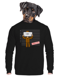 unisex mikina bez kapuce