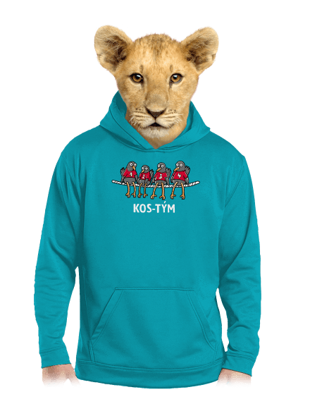 Kos-tým dětská mikina klokanka Hawaiian Blue