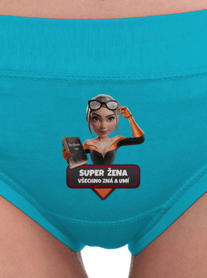 Super máma dámské kalhotky Turquoise