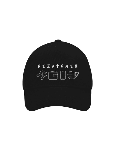 Nezapomeň kšiltovka baseballka Black