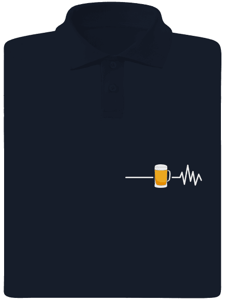 Beer help pánská polokošile Navy Mal