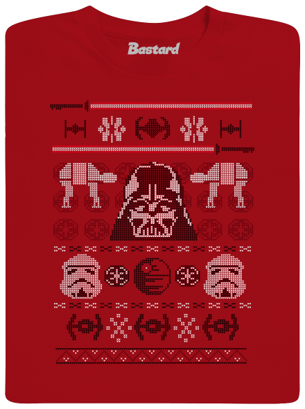 Vader na svetru pánské tričko Red